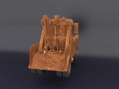 Mater rusty truck with eyes 3D model