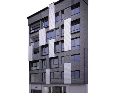Building 3 modern apartment 3D model