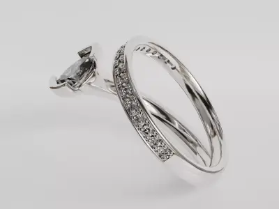 spiral ring 3D print model