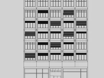 Buenos Aires Style Building 6 3D model