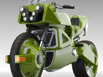Offroad motorcycle concept 3D model