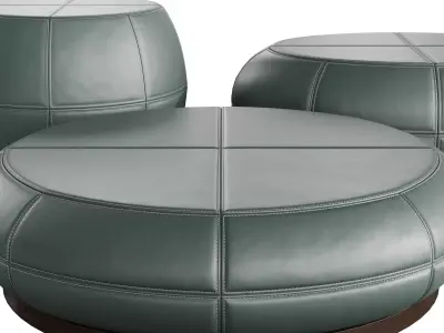 Helios Coffee Table Set 3 Models Liaigre Style 3D model