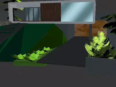  casa moderna  modelo3d 3D model