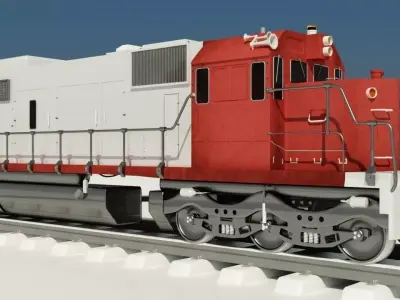 Train Engine SOO 777  3D model