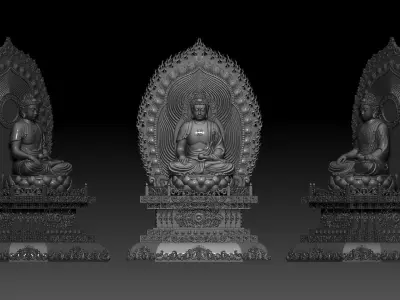 Amitabha Buddha  3D print model