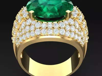 Luxury Men Rings Designs 6MR055 3D print model