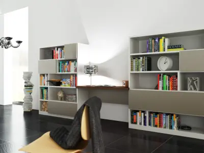 Taschen collection five different colored books 3D model