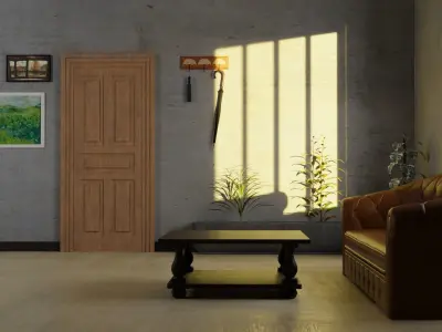 Wooden Door Pack 3D model