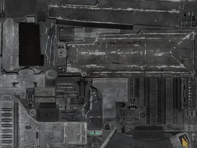 16-AK-103-gun model 3d game ready model Low-poly 3D model Low-poly 3D model