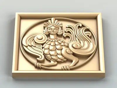 Square rosette 022 3D model