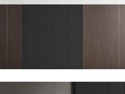 Decorative wall panels set 28a 3D model
