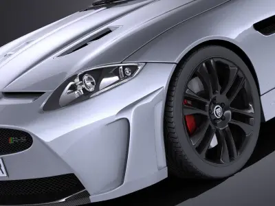 Jaguar XKR-S Convertible 2014 VRAY 3D model