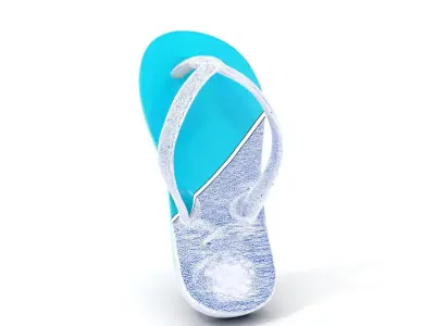 Flip Flop Model Pack  Realistic Textured Beach Sandal Low-poly 3D model