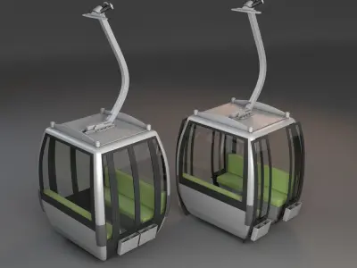Cableway Car 3D model