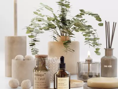 bathroom set02 3D model