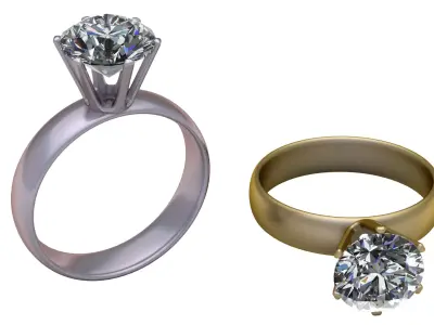 GOLD DAIMOND RING  PANDANT 3D PRINTABLE MODAL  3D print model