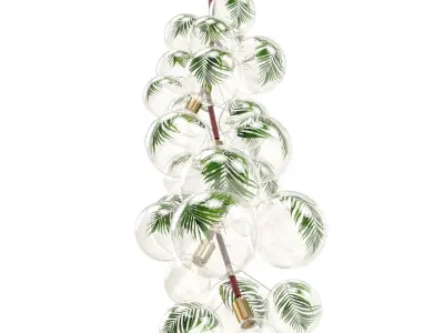 Pelle Designs X Tall Palm Bubble Chandelier  3D model