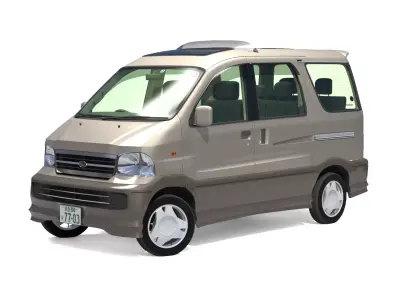 Daihatsu Atrai 7  Toyota Sparky  2001 Low-poly 3D model