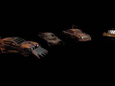 Death cars 3D model