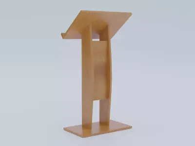 Lectern - Pulpit Low-poly 3D model