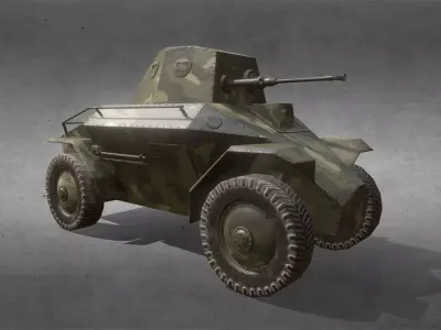 39M Csaba Low-poly 3D model