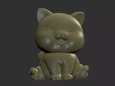baby cat 3D print model