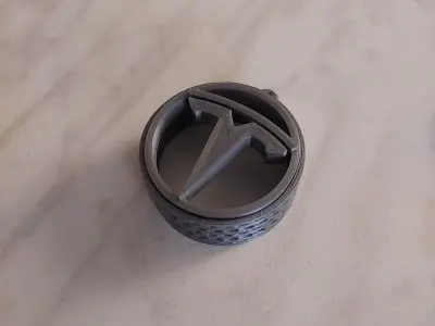 Tesla Wheel Keychain 3D print model