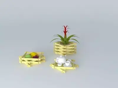 ASSORTED BAMBOO ITEMS Free 3D model