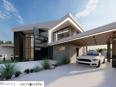 Modern Luxury Villa with Pool - 3D Model 3D model