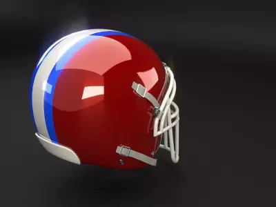 American Football Helmet Low-poly 3D model buy