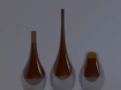 Drop Vases 3D model