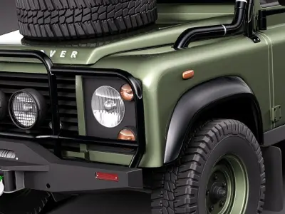 Land Rover Defender Expedition 3D Model 3D model