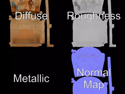 Classic Roman Forum Artwork model pack Low-poly 3D model