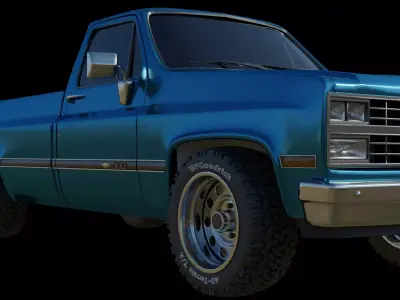 Chevrolet 3D car  Low-poly 3D model