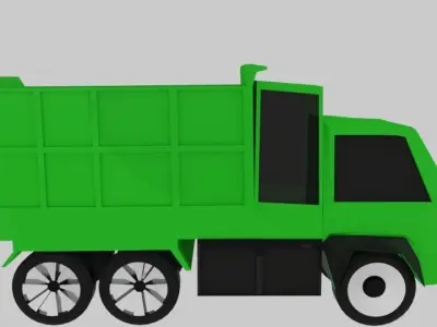 Low Poly Car Low-poly 3D model 9