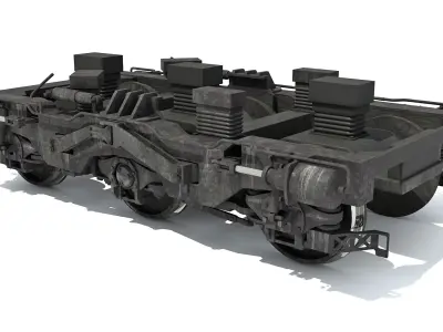 Train Wheels 3D model