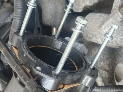 Symple Throttle Body Spacer for Mustang upgrade to 80mm or not  3D print model