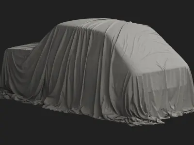 Retro Car Cover 04 3D model