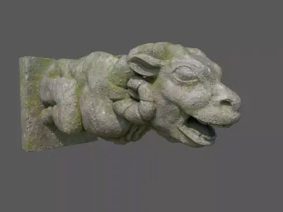 Gargoyle03 Low-poly 3D model