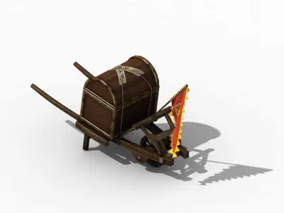 Game Transportation - Dart Cart 01 3D model
