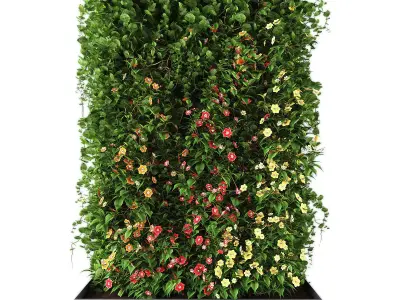 Vertical garden 187 Low-poly 3D model