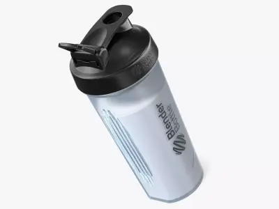 BlenderBottle Classic Bottle with Protein White 3D model