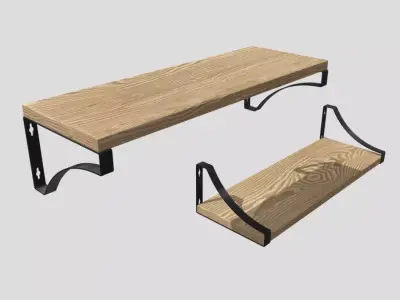 Wall Shelf Low-poly 3D model purchase