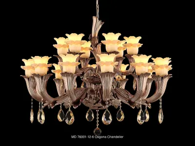 76001 Osgona Collection of Murano Glass Lamps 3D Model Pack