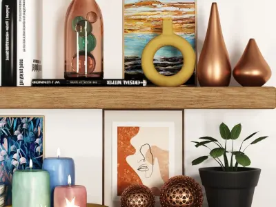 Decore set shelf 3D model