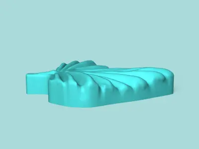Begonia Violet Leaf - Silicone Mold Maker - Template 3D print model