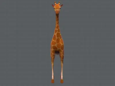 Giraffe V01 Low-poly 3D model