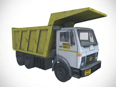 Mining 16 Tyre Truck Tata Signa 4825 Tipper 3D model