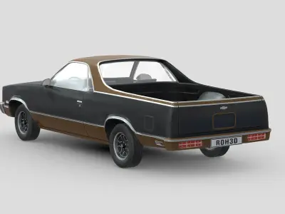 Chevrolet El Camino 1982 Low-poly 3D model