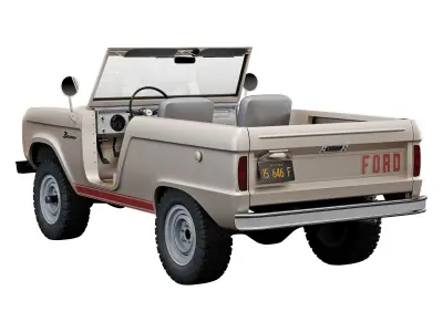 Ford bronco 1969 roadster U13 3D model